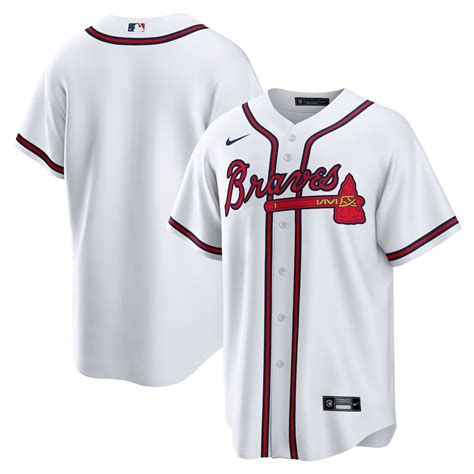 men's atlanta braves nike white home replica team jersey|Atlanta Braves Apparel & Gear. Nike.com.